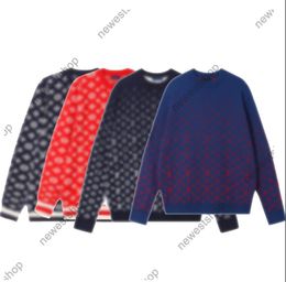 24SS lujo para hombre suéter diseñador sudadera con capucha pullover casual letra clásica suéteres de impresión paris mujeres cuello redondo gradiente impreso jersey de lana