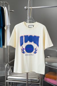 24SS T-shirt de créateur pour hommes T-shirt pour femmes Clou rond Logo personnalisé imprimé T-shirt à manches courtes Chemise d'été T-shirt ample pour hommes Taille européenne 915