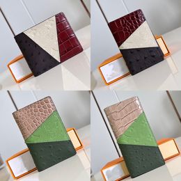 24SS Men's Luxury Designer Purse Classic Floral Handbag Handbag Classic Interior Slot Pocket Bag Femme Pisc Pocket Pocket Travel Wallet Portefeuille 19cm