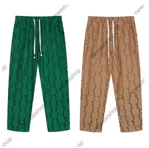 Pantalones para hombres de 24ss Diseñadores para mujer Luxury Jacquard Patrón de mezclilla Jogging Vintage Pantra de estilo clásico de alta calidad de alta calidad