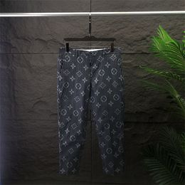24SS Men's Spring and Summer NUEVA Moda Pantalones de vestimenta para hombres Contador comercial Casual Slim Pantalones Pats de letras a cuadros Pantalones #A9