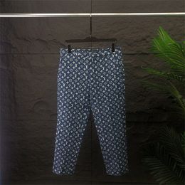 24SS Men's Spring and Summer New Fashion Moda Masser Pantalones de mostrador Contador de negocios Casco Traje delgado Pantalones Patrientes de letras a cuadros #A8