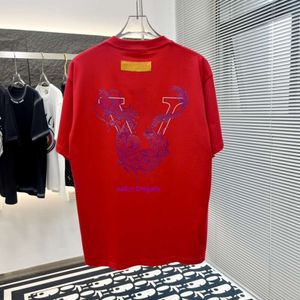 24SS heren T-shirt Plus Tees Polo's ronde hals geborduurde print polar stijl zomer straat puur katoen heren T-shirt 1336