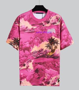 24SS T-shirt pour hommes T-shirt de créateur Polo pour hommes et femmes de luxe Feidong première broderie de qualité supérieure 100% coton style tropical hawaïen chemise imprimée 401