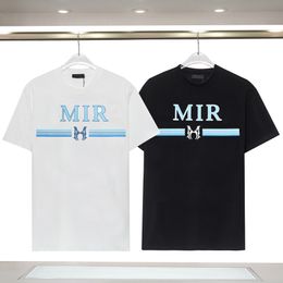 24ss T-shirts pour hommes Designer Summer Letter Queen Motif T-shirt imprimé Casual Tops amples T-shirts Unisexe à manches courtes