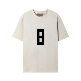 24SS Mens Designer T-shirts LETTRE CHOSE LETTRE LAMINÉE PRIME COUPER COURT CHEAU HAUT STREET VOLOBIR T-SHIRT CAS COST