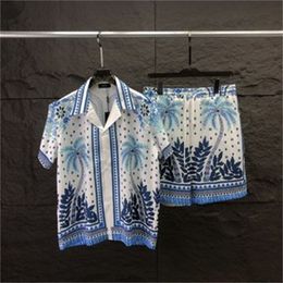 24SS diseñadores para hombres set de chándal de lujo de lujo Camisas hawaianas