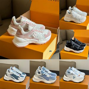 24SS Nueva llegada Run 55 Diseñador Zapatos casuales Zapatillas de deporte Zapatos de plataforma para mujer Tendencia de moda Marca famosa Mujeres zapatillas de deporte populares Con caja original