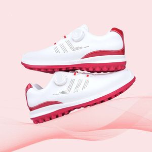 24SS NIEUWE Designer golfschoenen trendy merk sportschoenen vrouwen casual sportschoenen knoppen knoppen schoenveters waterdicht en anti slip golfschoenen voor vrouwen