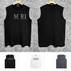 24SS NIEUWE Designer Tanktops For Men and Women Fashion Trendy Brand Mouwloze T -shirts Ademend en Cool Summer Cotton Vest Zjbam006 Luipaard Printbrief afdrukken Vest