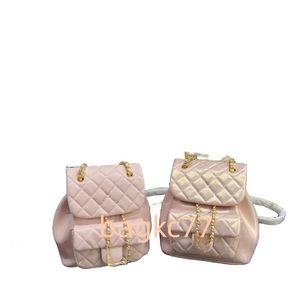 24SS Nouveaux sacs pour femmes de créateurs Mini sac à dos de luxe Duma Pearl Pink Sacs à dos Sacs à bandoulière Cross Body Purses Titulaire de la carte matelassée en cuir véritable