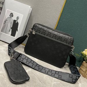 24ss Nieuwe Mode Designer tas heren Messenger Crossbody tassen hoge kwaliteit 3pcs Trio Dames klassieke casual tassen portemonnee reliëf Lederen schoudertassen