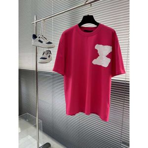24SS Premium Tricoté Hommes T-shirt Femme Chemise Designer À Manches Courtes Polo Manches De Luxe Vêtements D'été Casual Veste Respirante Top