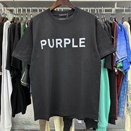24SS Purple Brand Shirt Taille XS-5XL Grand Designer Tees Hommes T-shirt Homme T-shirts Femmes Vêtements Lâches Designers À Manches Courtes Printemps Eté Tide Tee