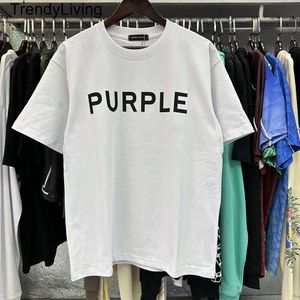 24SS Purple Brand T-shirt Grand Designer Tees Mens T-shirt Homme T-shirts Femmes Vêtements lâches Designers de luxe