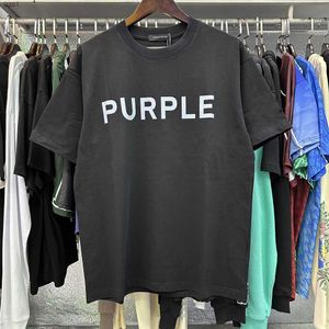 24SS Purple Brand T-shirt Taille XS-5XL Grand Designer Tees Hommes T-Shirt Homme T-shirts Femmes Vêtements Lâches Designers De Luxe À Manches Courtes Printemps Eté Tide Tee