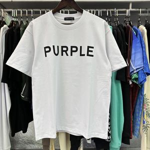 24SS Purple Brand T-shirt Taille XS-5XL Grand Designer Tees Hommes T-Shirt Homme T-shirts Femmes Vêtements Lâches Designers De Luxe À Manches Courtes Printemps Eté Tide Tee