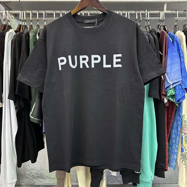 24SS Purple Brand T-shirt Taille XS-5XL Grand Designer Tees Mens T-shirt Homme T-shirts Femmes Vêtements Loose Designers de luxe Corniteux Spring Summer Tide Tee 876