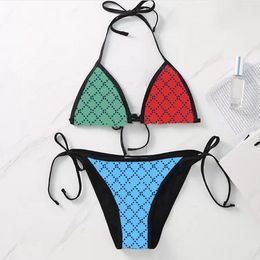 24ss sexy dames ontwerpers bikini's sets doorzichtige bandvorm zwemkleding dames badpakken zwemkleding strand vrouw badkleding biquini gemengd luxe merken badmode