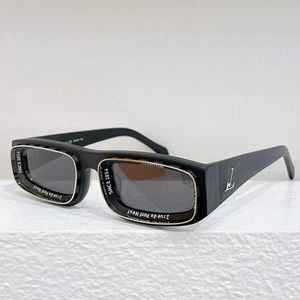 24ss petites lunettes de soleil pour femmes Z2602U nouvelles lunettes de soleil carrées de marque avec monture en fibre d'acétate bord métallique et logo argenté Mode femmes trop lunettes