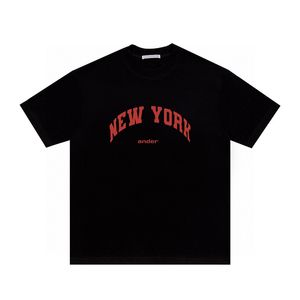 24SS Primavera Verano Europa EE. UU. Nueva York Puff Print Tee Moda para hombre Camiseta de manga corta Mujer Casual Algodón Diseñador Camisetas 0319