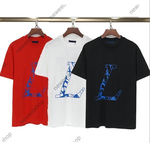Lente zomer heren t shirts grote letter streep printen t-shirts mode luxe ontwerper voor man kleding t-shirt parijs casual katoenen tops tee