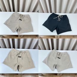 24ss Primavera Verano EE. UU. 3D Pantalones cortos de lana de silicona Mujeres Hombres Monopatín High Street Algodón Correr Pantalones medios Correr Pantalones de chándal cortos 0228