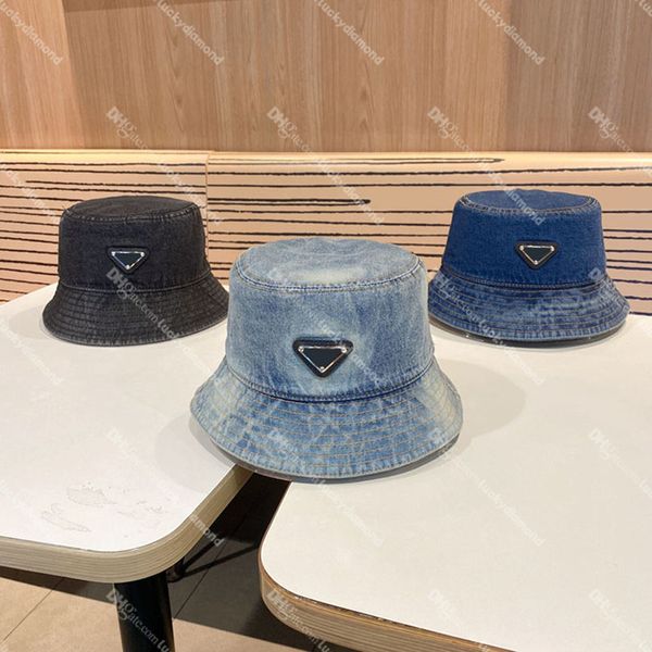 24SS Summer Designer Bucket Hat pour hommes femmes Designers Visières Casquettes Mode Chapeau de soleil Hip Hop Denim Chapeaux