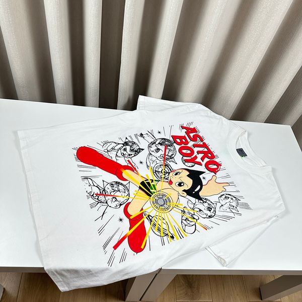 24SS Summer Japan Cartoon Imprimé Tee Fashion Fashion Men de Skateboard à manches courtes Mentes à manches courtes Coton T-shirts Coton Coton 0427