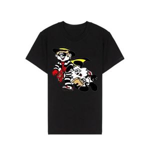 24SS Summer Japan Cartoon Thief Tee Fashion Heren Korte mouw Skateboard T -shirt Vrouwen Liefhebbers Casual Cotton T Shirts 0417