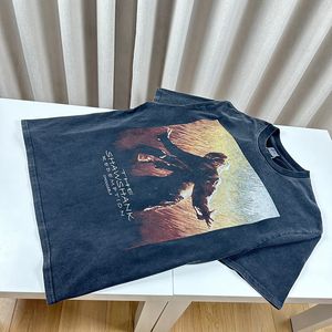 24SS Summer Japan Film fotoafdruk gewassen vintage tee mode mode heren korte mouw skateboard t -shirt dames kleding casual katoen t shirts 0427