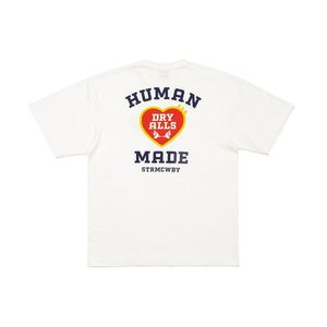 24SS Summer Japan Love Heart Imprimé cylindrique Tee Fashion Fashion Men de Skateboard à manches courtes pour hommes T-shirts de coton décontracté 0419