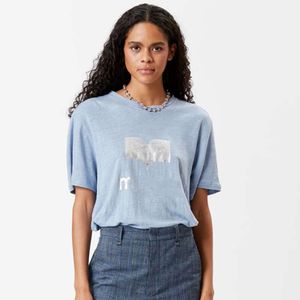 24ss d'été Nouvelle lettre de mode Print Pullover Pilor Sports Top T-shirt à manches courtes décontractées pour femmes