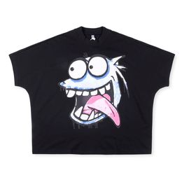 24SS T-shirts Blutosatire Billdog Wimpy Kid Tee-shirts à manches courtes T-shirts imprimés 1 qualité Hip Hop Tee 6 Styles