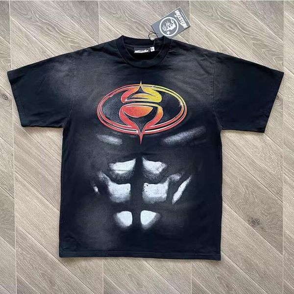 24SS T-shirts T-shirts hommes super-héros imprimé 1 qualité chemise Street fit Shorts manches vêtements