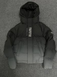 24ss Top Gradetrapstar London décodé à capuche Puffer 2.0 dégradé noir veste brodé thermique à capuche hommes hiver hauts