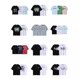 24SS Brand tendance Amri Creative Letter 22 T-shirt à manches courtes imprimées pour hommes et femmes High Street Malf à manches