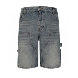 24SS USA Fashion Heren Plus Size Cargo Denim Shorts Casual Vintage Washed Styles Shorts Jeans broekbodems 0524