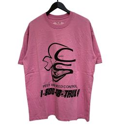 24SS USA Letter Web Bird Puff Print Oversized Tee Skateboard Men T Shirt Women Street Casual Cotton T -shirt 0520