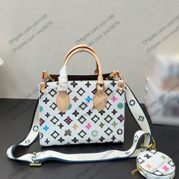 24SS dames lus retiro bakken tassen lederen klassieke bloemen lederen handtas luxe shouder crossbody messenger dames reis handtassen zakje portemonnee 24 cm