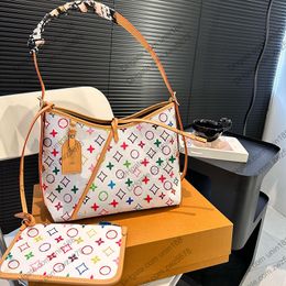 24SS dames retiro bakken tassen lederen klassieke kleurrijke bloemen lederen handtas luxurys shouder crossbody messenger dames reis handtassen zakje portemonnee 29 cm