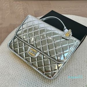 24SSSS's Femme's Luxury Designer Patent Leather Backpack Handpack Handpack En cuir Sac à vaisselle pour femme Sac à main