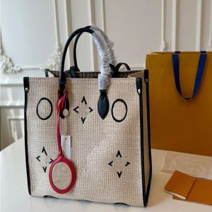 24SS Luxe Designer Dames Designer Summer Limited Straw Tas Bag Zonnestak Dames Handtas Schoudertas Make -uptas HTSG HTSG