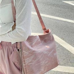 24SSSS Pink Frosted Pu Tote Sac à main sac à main pour femme sac à main