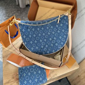 24SS vrouwen moeten tassen diagonale bakken bloem denim crossbody tas luxe ontwerper handtas kaarten houder buiten reismogelijkheden zakje bouch portemonnee