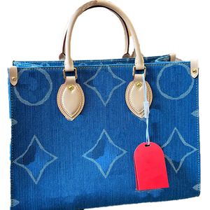 24SS Femmes Totes Sacs Sac à main Luxurys Designers Denim Shouder Bandoulière Messenger Dames Voyage Sac à main pour le shopping Sac à main Pochette pour ordinateur portable 34cm