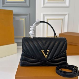 24SS Womens Luxury Designer Hold Me Wandering Print Handsbag avec de longues sangles Sac à bandoulière