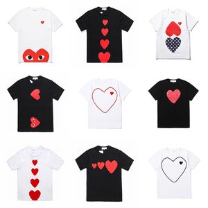 24SS Dames T -shirtontwerper P Love Printing Short Sleeve Pure Cotton Casual Mens Shirt High Street Holiday Paar van dezelfde kleding