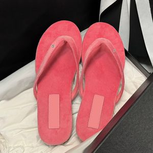 24SS dames thonghs sandalen ontwerper fluwelen slip op slippers slippers klassieke damesglaasjes buiten strandschoen zwart perzik grijze vrije tijd met stofzakken