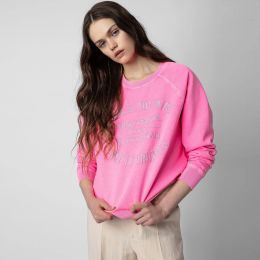 24SS zadig voltaire top diseñador sudadera con capucha de estilo clásico letras de estilo redondo